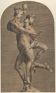 Merkur entführt Psyche, ca. 1620 von Adriaen de Vries