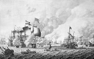 Die Schlacht von La Hogue (Barfleur), 19.-24. Mai 1692