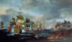 Die Schlacht von Lowestoft, 3. Juni 1665
