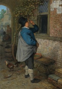 Ein Mann liest die Nachrichten (Sehen) von Adriaen van Ostade