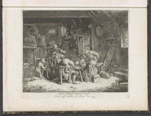 Bauern bei einer Mahlzeit in einem Gasthaus