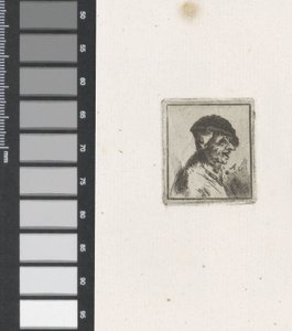 Büste eines lachenden Bauern von Adriaen van Ostade