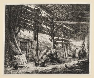 Die Scheune von Adriaen van Ostade