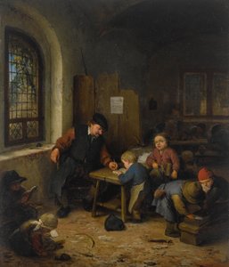 Schulmeister mit Schülern von Adriaen van Ostade