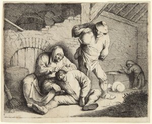 Die Flohfängerin von Adriaen van Ostade