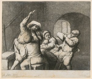 Messerkampf von Adriaen van Ostade