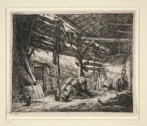 Die Scheune von Adriaen van Ostade