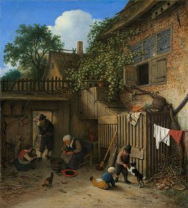 Der Hof des Landhauses