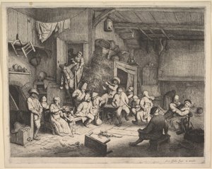 Der Tanz im Gasthaus von Adriaen van Ostade
