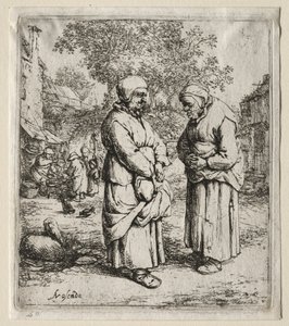 Die zwei Klatschbasen von Adriaen van Ostade