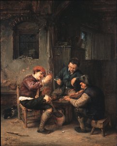 Drei Bauern in einem Gasthaus von Adriaen van Ostade