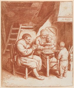 Tischgebet von Adriaen van Ostade