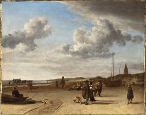 Der Strand von Scheveningen von Adriaen van de Velde