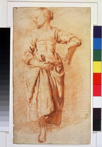 Frau in Bauernkleidung