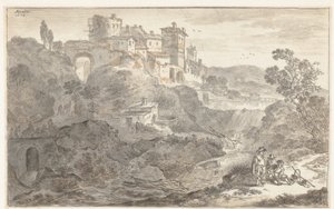 Italienische Landschaft von Adriaen van der Cabel