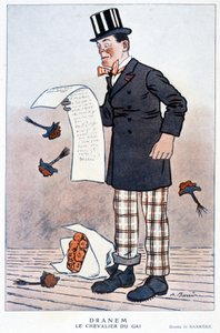 Karikatur von Jules Renard (1864/1910), französischer Schriftsteller, von Barrère, A. 1923