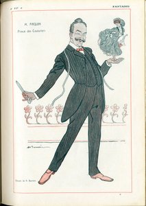 Fantasio: Berufe, Mode - Schneider Couturier, Paquin, 15/06/1907 (Gravur) von Adrien Barrere