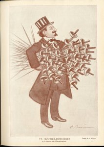 Fantasio, ca. 1912_4_1 - Illustration von A. Barrere (1874-1931): Fechten - Rouzier Dorcieres