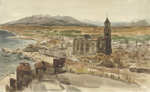 Blick auf Malaga von Norden