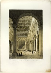 Innenraum der Basilika von München, Tafel 70 aus Allemande