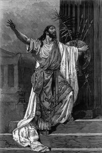 Porträt des Komikers Jean Sully Mounet genannt Mouney-Sully (Mounet Sully) (1841-1916) in der Rolle des Ödipus für das Stück „Ödipus Rex“ an der Comédie Française