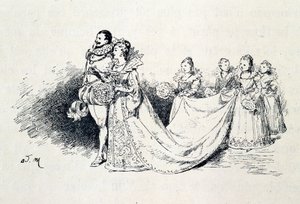 Riquet a la Houppe - in „Les contes de fées“ von Charles Perrault, Illustrationen von Adrien Marie von Adrien Emmanuel Marie