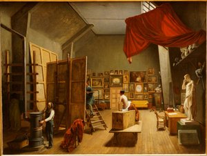 Das Atelier von Abel de Pujol von Adrienne Marie Louise Grandpierre Deverzy