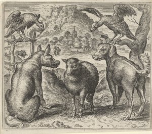 Fabel vom Wolf und seinem Prozess gegen das Schaf