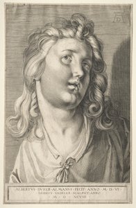 Weiblicher Kopf, 1598 von Aegidius Sadeler