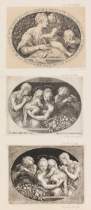 Madonna und Kind mit St. Johannes von Aegidius Sadeler II