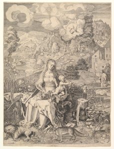 Jungfrau und Kind in einer Landschaft, ca. 1597