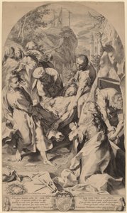 Die Grablegung von Aegidius Sadeler II after Federico Barocci