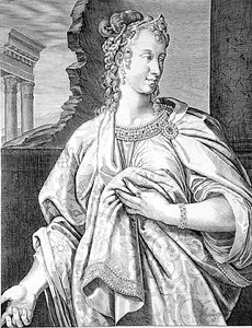 Aelia Petina, Ehefrau von Claudius von Aegidius Sadeler or Saedeler