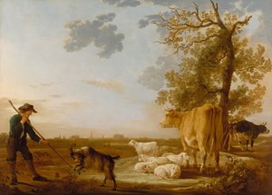 Landschaft mit Vieh