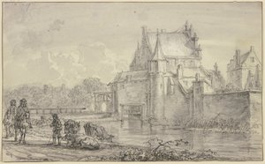 Das alte Delfter Tor in Rotterdam von Aelbert Cuyp
