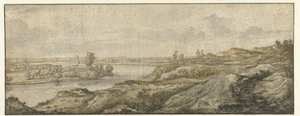 Landschaft mit einem Fluss von Aelbert Cuyp