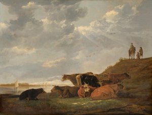 Flusslandschaft mit Kühen von Aelbert Cuyp