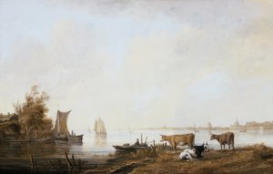 Blick auf die Maas bei Dordrecht von Aelbert Cuyp