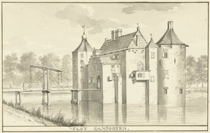 Das Schloss Gansoijen bei Drongelen von Aert Schouman