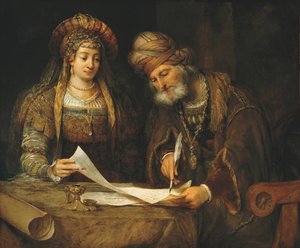 Esther und Mordechai, 1675