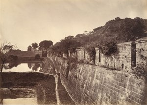 Ein Teil der Stadtmauer, Foochow, ca. 1869