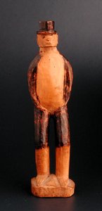 Stehende Figur eines europäischen Mannes, Südostafrika, spätes 19. Jahrhundert von African