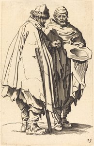 Blinder Bettler und Begleiter von After Jacques Callot
