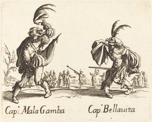 Cap. Mala Gamba und Cap. Bellavita von After Jacques Callot