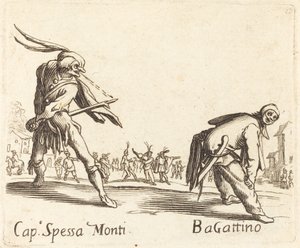 Cap. Spessa Monti und Bagattino von After Jacques Callot
