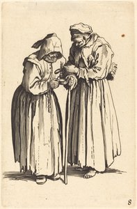 Zwei Bettlerfrauen von After Jacques Callot