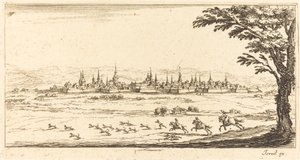 Ansicht von Nancy von After Jacques Callot