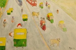 Die Reise, Delhi von Agnes Girardon