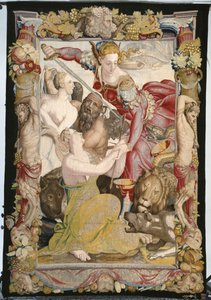 Gerechtigkeit liefert Unschuld von Agnolo (after) Bronzino