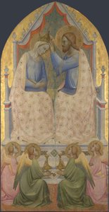 Die Krönung der Jungfrau, 1380er von Agnolo Gaddi